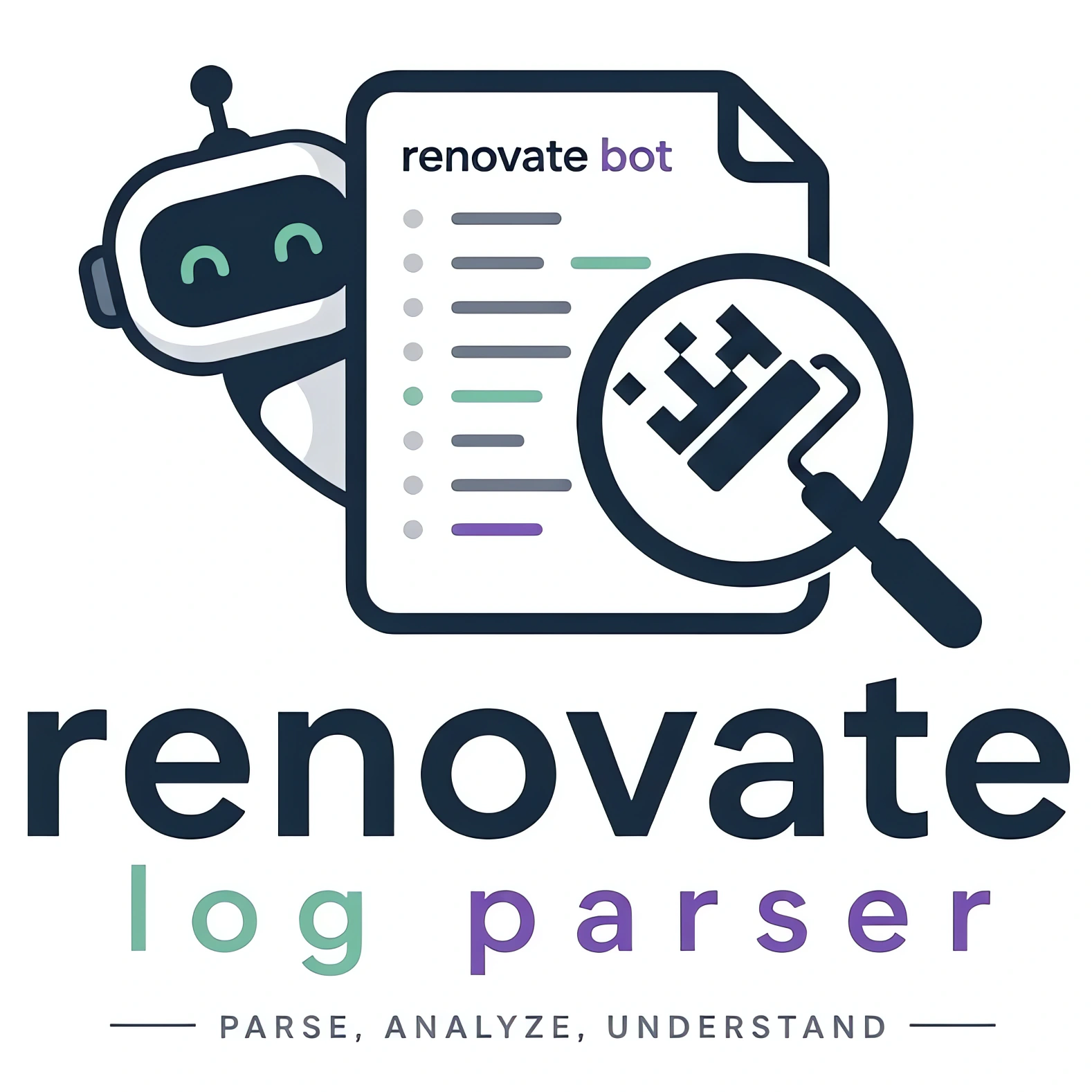 Renovate Log Parser Feature Logo