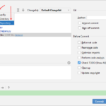 Settings modifier for JetBrains commit dialog