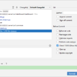 JetBrains commit dialog, separating repositories