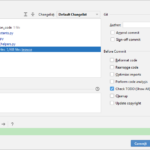 Standard JetBrains commit dialog Standard JetBrains commit dialog