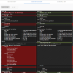 Shows the image metadata diff.
