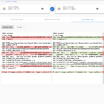 Shows the difference of the reconstructed Dockerfile.