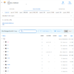 By default, the "File explorer" tab is shown. We can use the mouse to collapse/expand tree items. The columns "Added", "Modified", and "Deleted" do not show the number of files, but the layer indices in which the respective files/directories were modified. The "Count" column shows the total number of (sub) files/directories. The "Count" and "Size" columns are clickable, which triggers sorting. In contrast, dive only shows the sizes of folders (in bytes).
